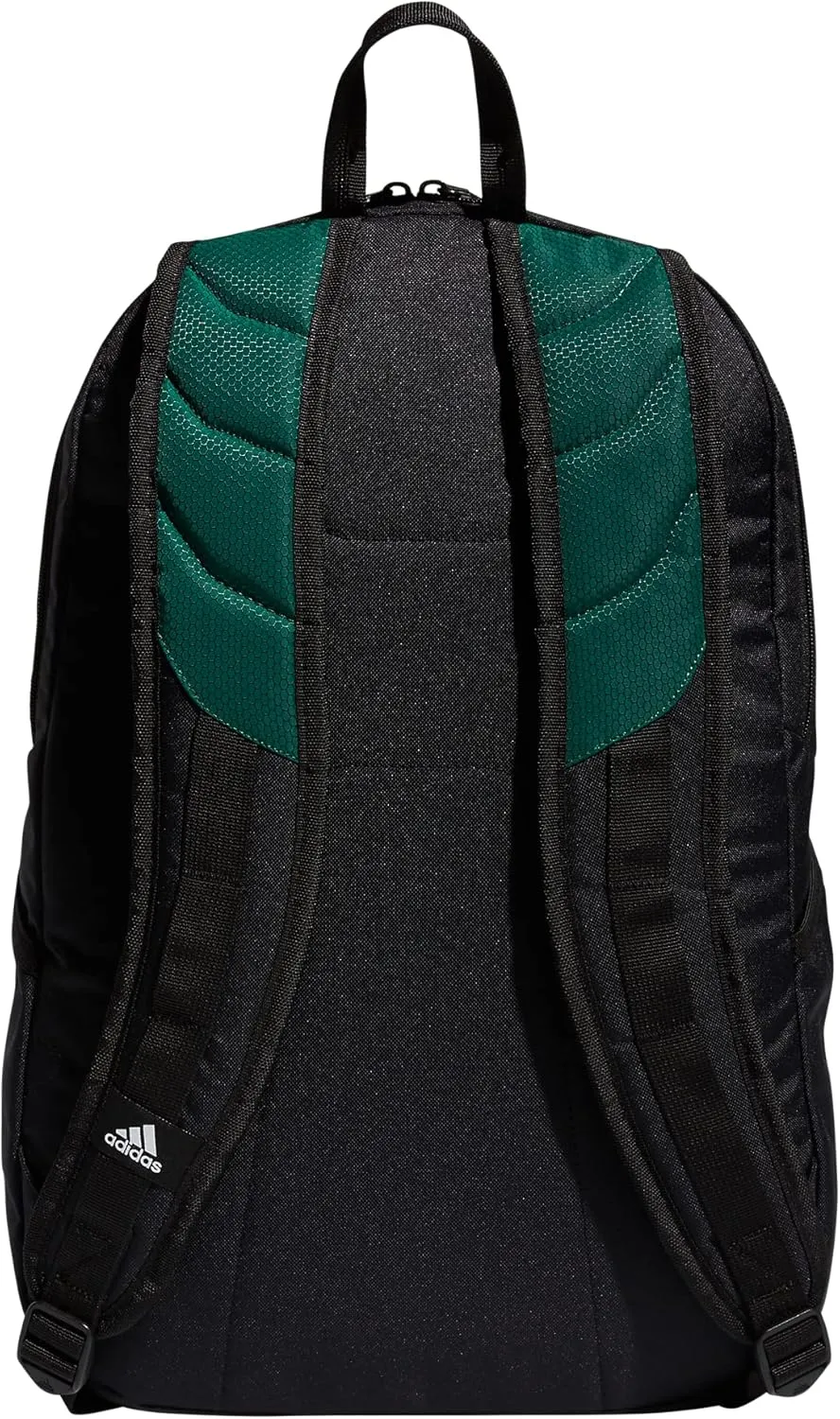 adidas Stadium Team Sports Backpack for Men and Women (36l) Durable Athletic Laptop Bag, Dark Green/3.0, One Size