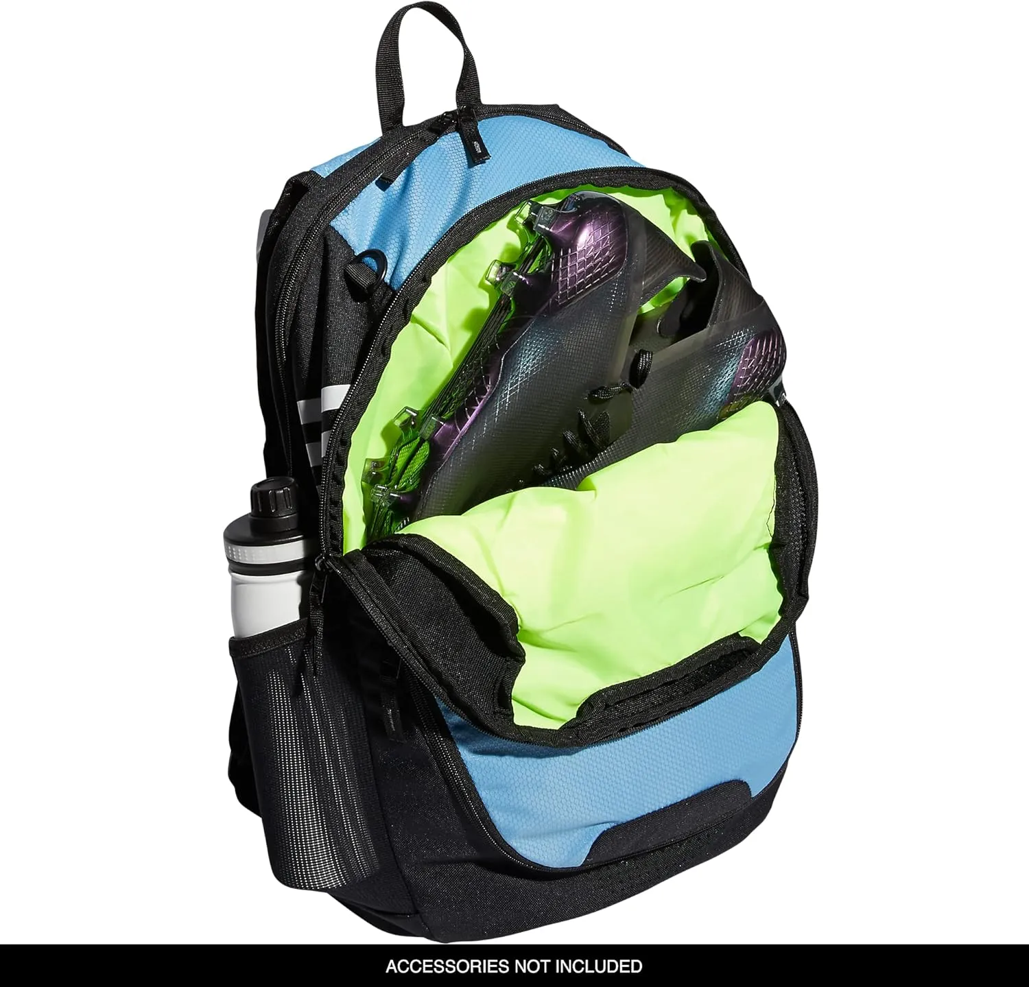 adidas Stadium Team Sports Backpack for Men and Women (36l) Durable Athletic Laptop Bag, Light Blue/3.0, One Size