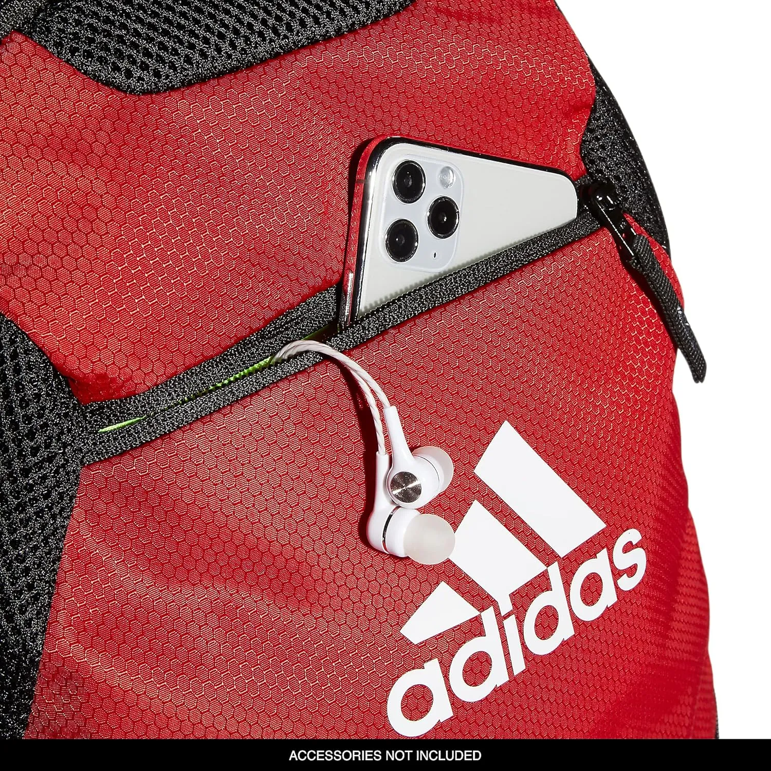 adidas Stadium Team Sports Backpack for Men and Women (36l) Durable Athletic Laptop Bag, Power Red/3.0, One Size