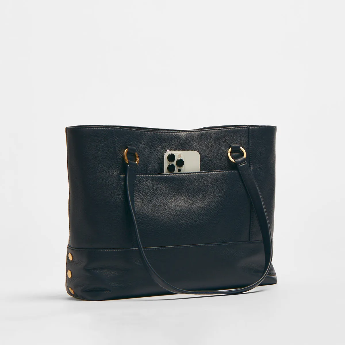 Andersen Tote - Navy Tides Brushed Gold