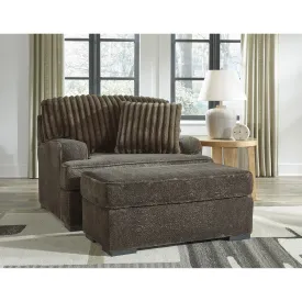 Benchcraft Aylesworth Stationary Fabric Chair with Ottoman 5370214/5370223