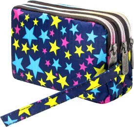 BIAOTIE Large Capacity Wristlet Wallet - Women Printed Nylon Waterproof Handbag Clutch Purse