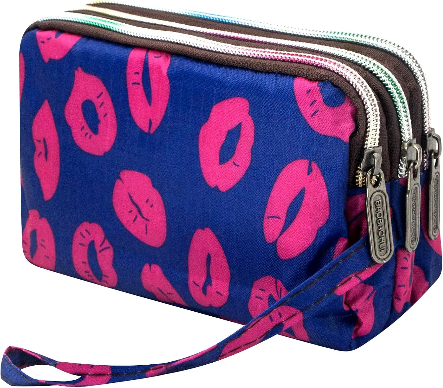 BIAOTIE Large Capacity Wristlet Wallet - Women Printed Nylon Waterproof Handbag Clutch Purse