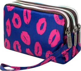 BIAOTIE Large Capacity Wristlet Wallet - Women Printed Nylon Waterproof Handbag Clutch Purse