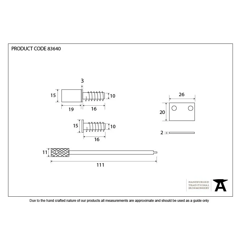 Black Secure Stops (Pack of 4) | From The Anvil