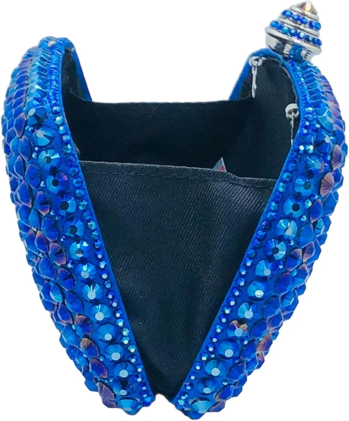 Boutique De FGG Crystal Clutch Purse with Spikes Women Evening Bags Party Rhinestone Clutch Bag Wedding Prom Handbags,Mini