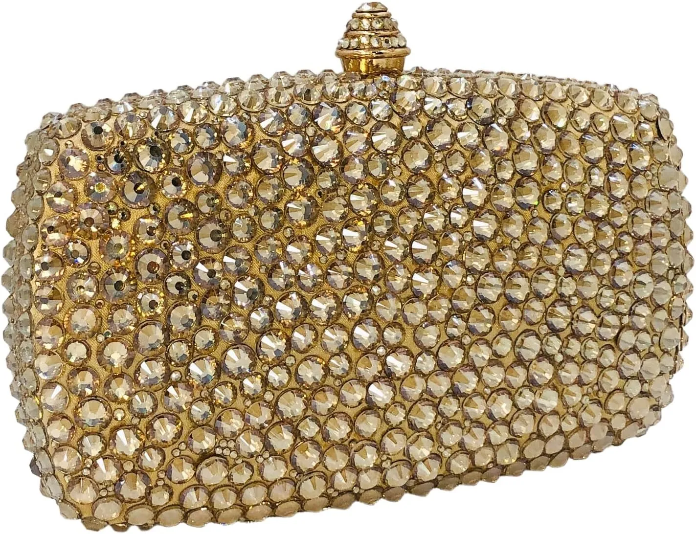 Boutique De FGG Crystal Clutch Purse with Spikes Women Evening Bags Party Rhinestone Clutch Bag Wedding Prom Handbags,Mini