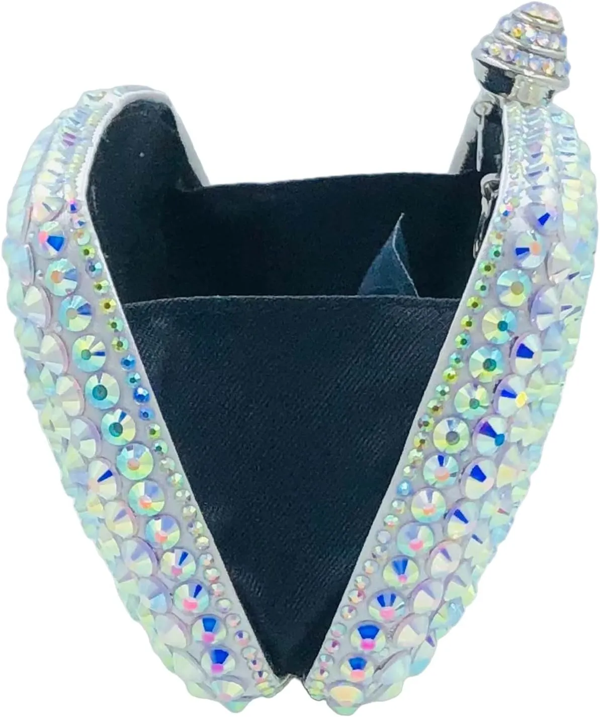 Boutique De FGG Crystal Clutch Purse with Spikes Women Evening Bags Party Rhinestone Clutch Bag Wedding Prom Handbags,Mini