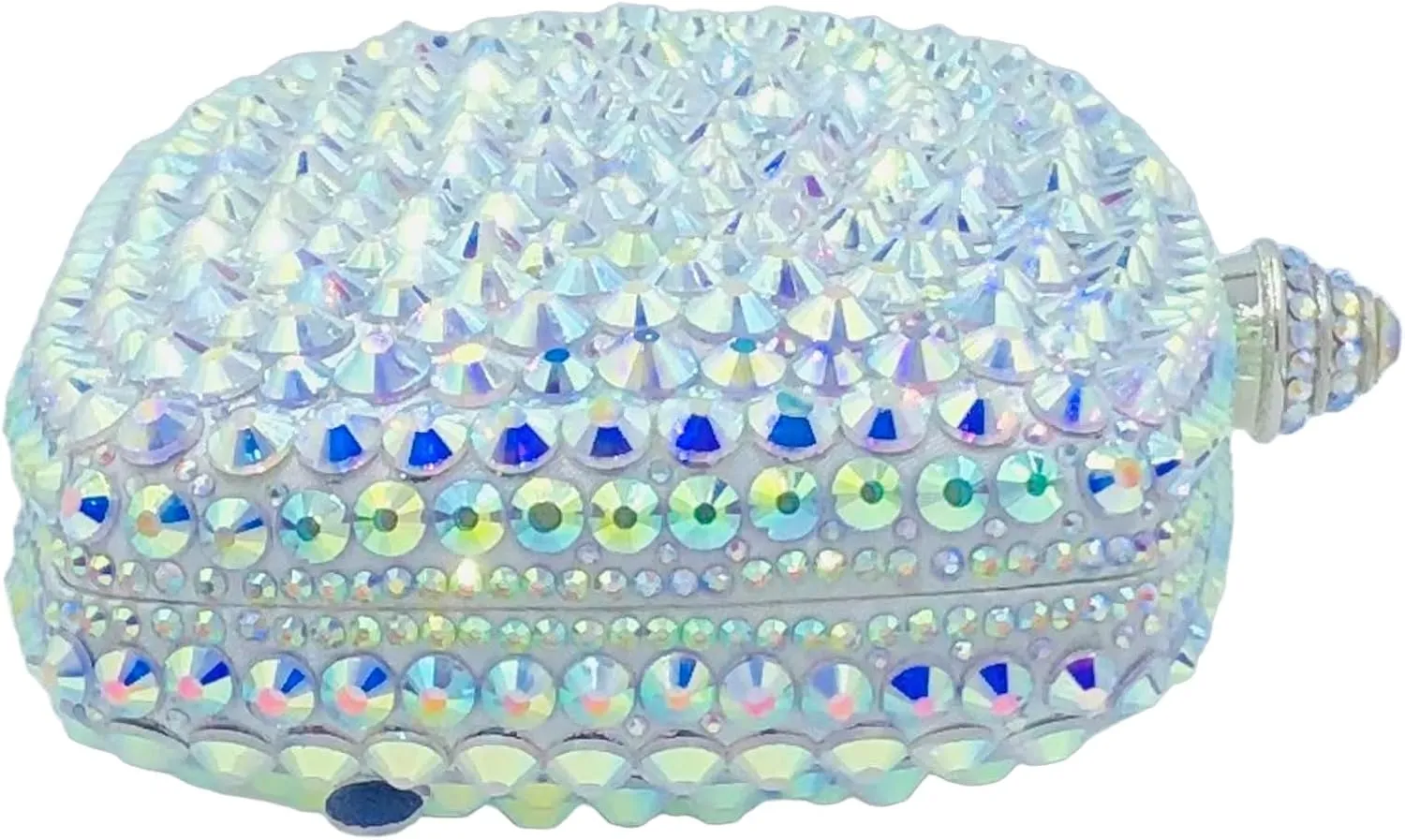 Boutique De FGG Crystal Clutch Purse with Spikes Women Evening Bags Party Rhinestone Clutch Bag Wedding Prom Handbags,Mini