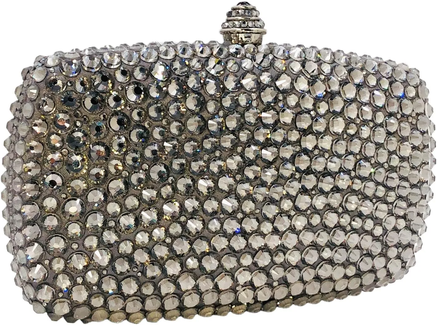 Boutique De FGG Crystal Clutch Purse with Spikes Women Evening Bags Party Rhinestone Clutch Bag Wedding Prom Handbags,Mini