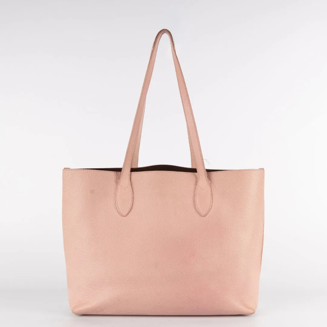 Burberry Pink Pebbled Leather Remington Tote Bag