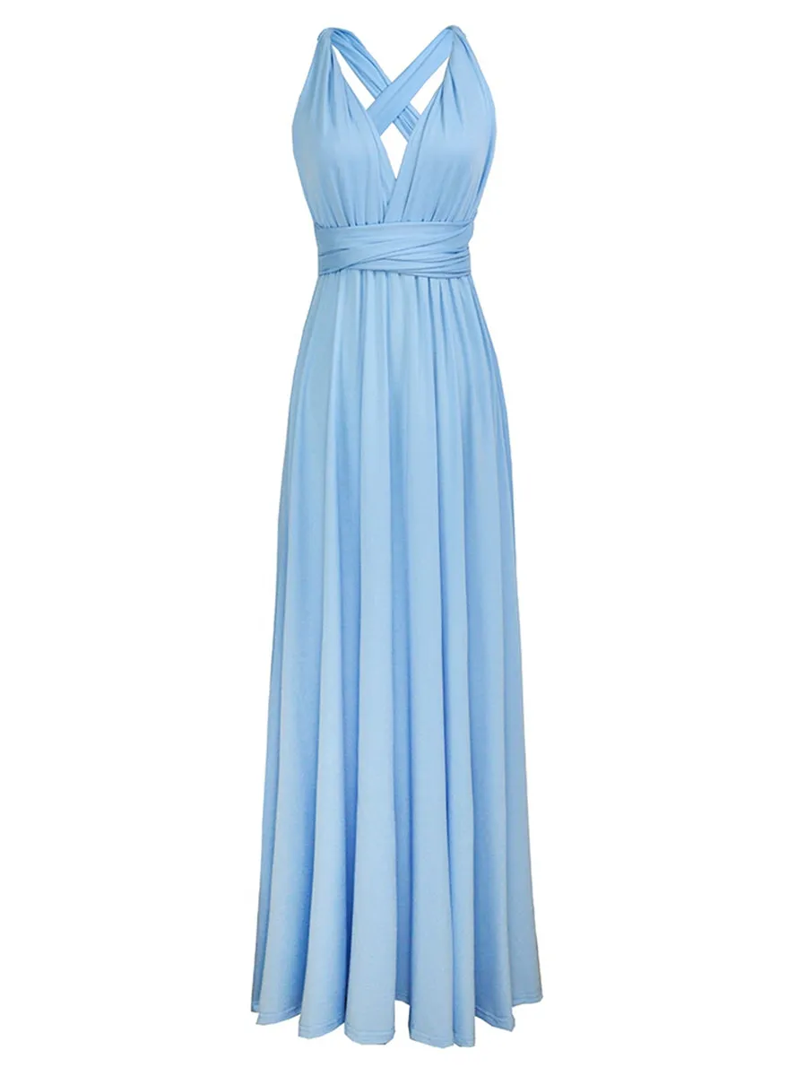 Convertible Warp Maxi Dress Multi Way Wear Party Wedding Bridesmaid Long Dresses