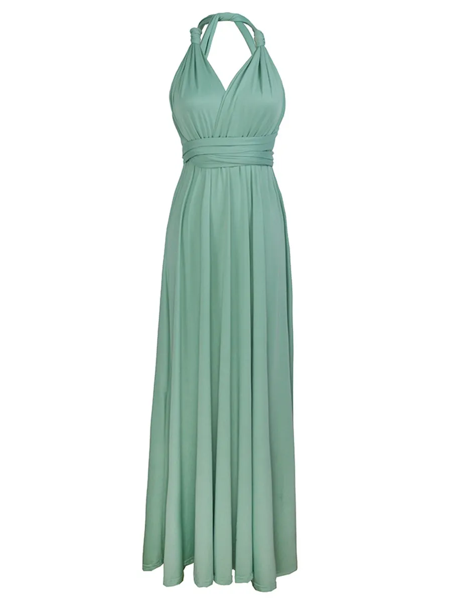 Convertible Warp Maxi Dress Multi Way Wear Party Wedding Bridesmaid Long Dresses