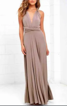 Convertible Warp Maxi Dress Multi Way Wear Party Wedding Bridesmaid Long Dresses