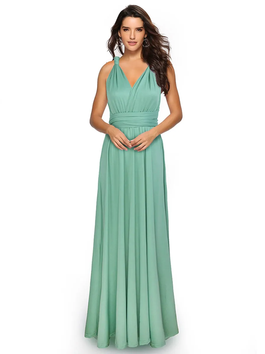 Convertible Warp Maxi Dress Multi Way Wear Party Wedding Bridesmaid Long Dresses