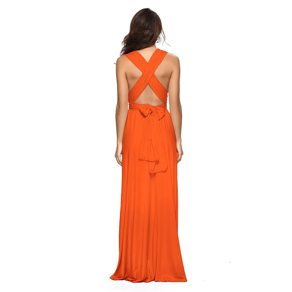 Convertible Warp Maxi Dress Multi Way Wear Party Wedding Bridesmaid Long Dresses