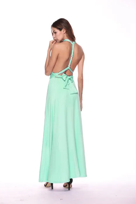 Convertible Warp Maxi Dress Multi Way Wear Party Wedding Bridesmaid Long Dresses