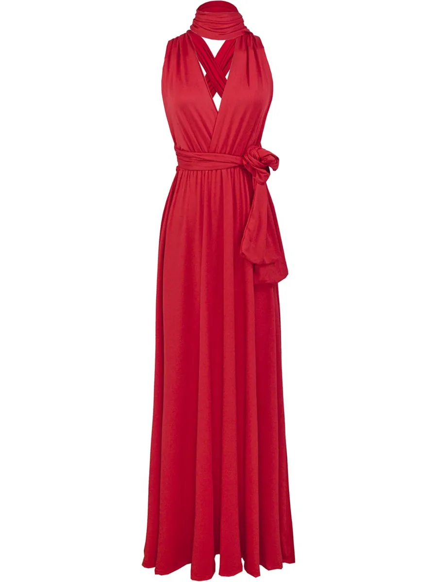 Convertible Warp Maxi Dress Multi Way Wear Party Wedding Bridesmaid Long Dresses