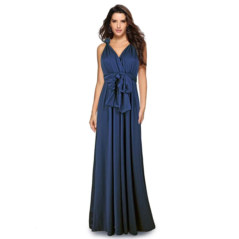 Convertible Warp Maxi Dress Multi Way Wear Party Wedding Bridesmaid Long Dresses