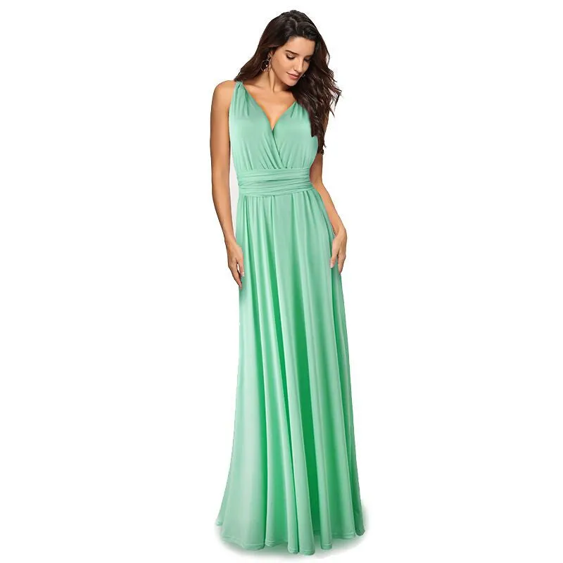 Convertible Warp Maxi Dress Multi Way Wear Party Wedding Bridesmaid Long Dresses