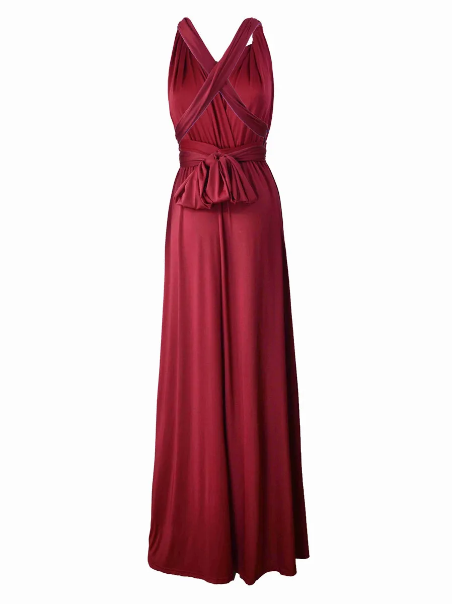 Convertible Warp Maxi Dress Multi Way Wear Party Wedding Bridesmaid Long Dresses