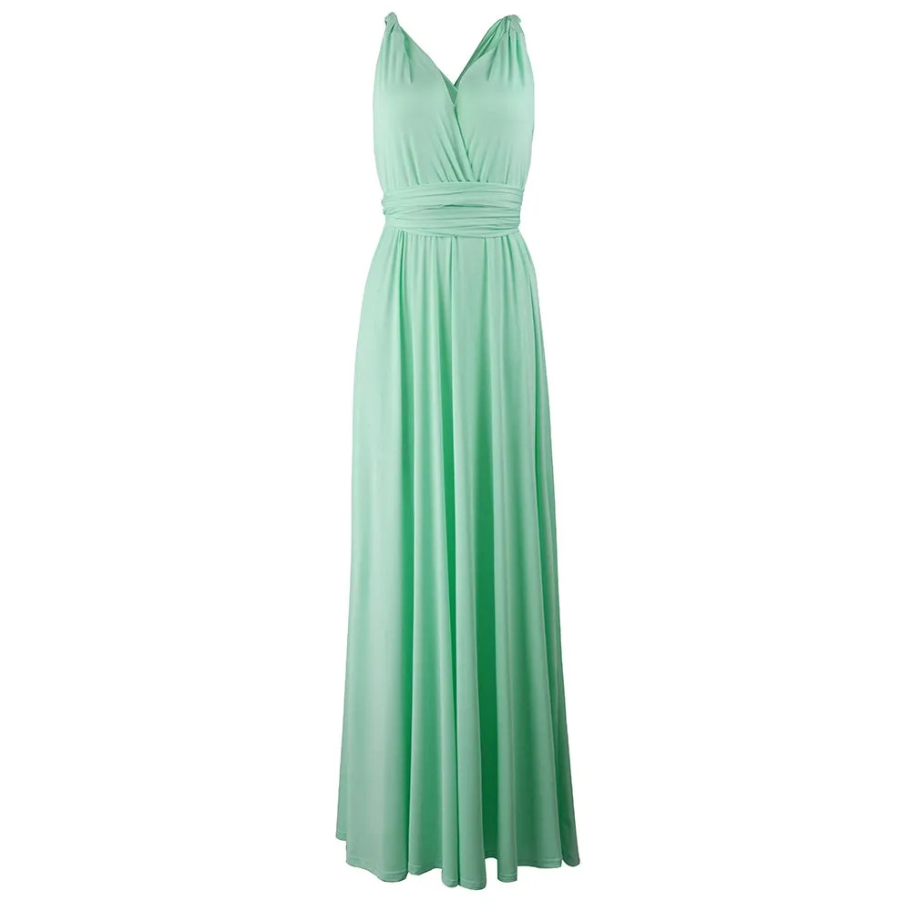 Convertible Warp Maxi Dress Multi Way Wear Party Wedding Bridesmaid Long Dresses