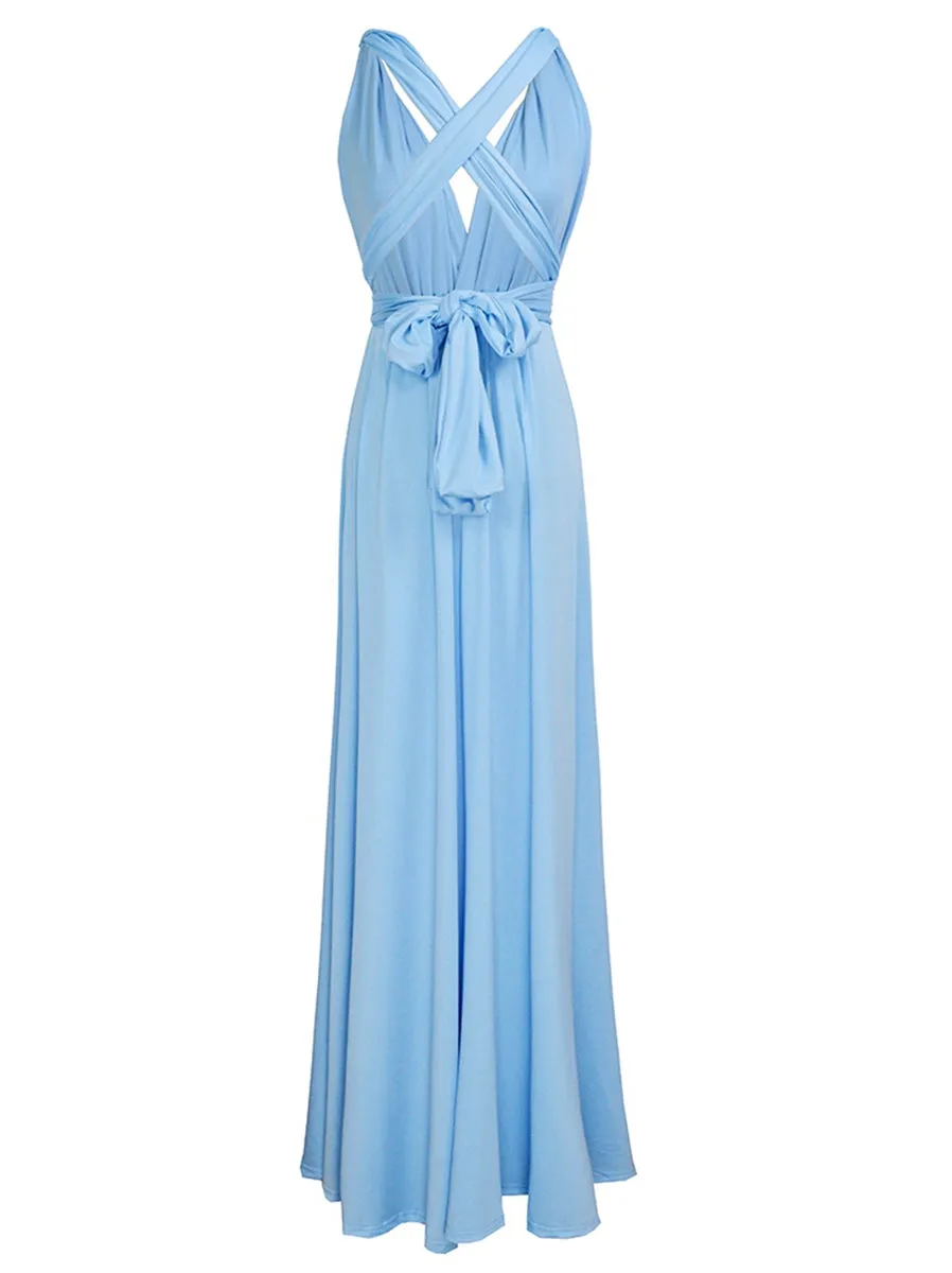 Convertible Warp Maxi Dress Multi Way Wear Party Wedding Bridesmaid Long Dresses