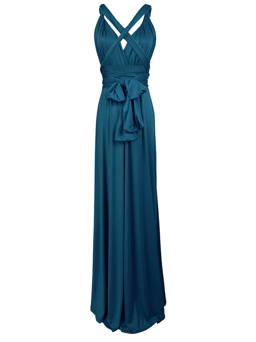 Convertible Warp Maxi Dress Multi Way Wear Party Wedding Bridesmaid Long Dresses