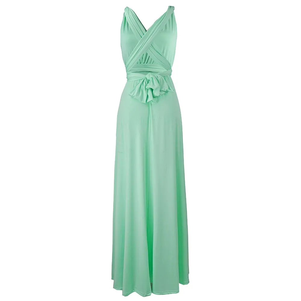 Convertible Warp Maxi Dress Multi Way Wear Party Wedding Bridesmaid Long Dresses
