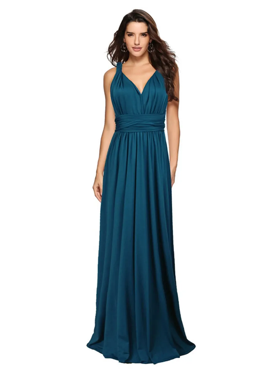 Convertible Warp Maxi Dress Multi Way Wear Party Wedding Bridesmaid Long Dresses