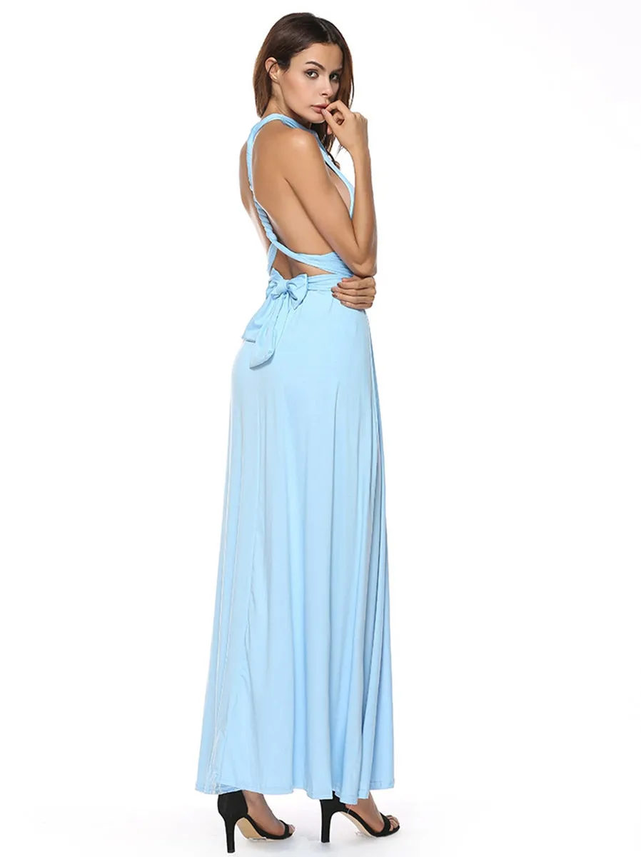 Convertible Warp Maxi Dress Multi Way Wear Party Wedding Bridesmaid Long Dresses
