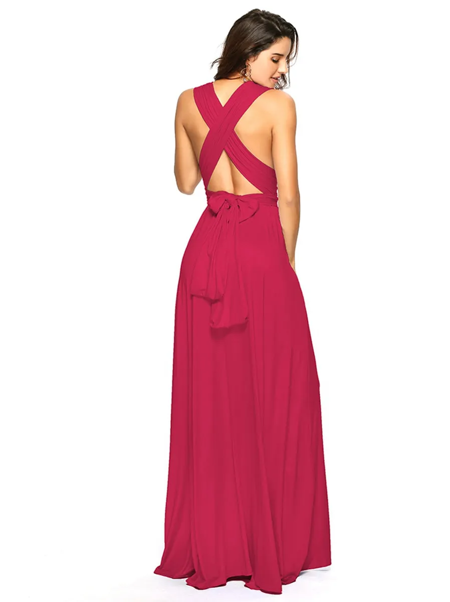 Convertible Warp Maxi Dress Multi Way Wear Party Wedding Bridesmaid Long Dresses