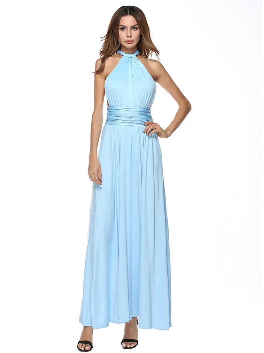 Convertible Warp Maxi Dress Multi Way Wear Party Wedding Bridesmaid Long Dresses