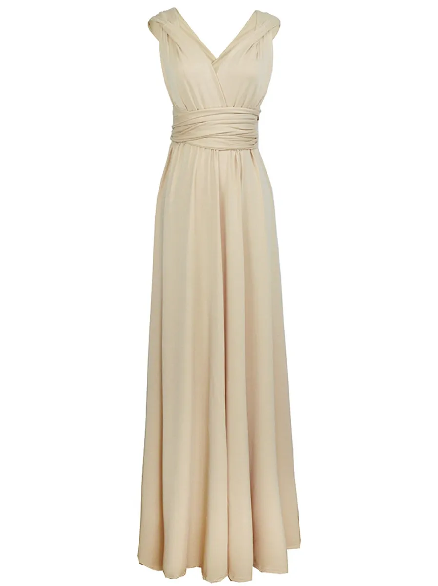 Convertible Warp Maxi Dress Multi Way Wear Party Wedding Bridesmaid Long Dresses