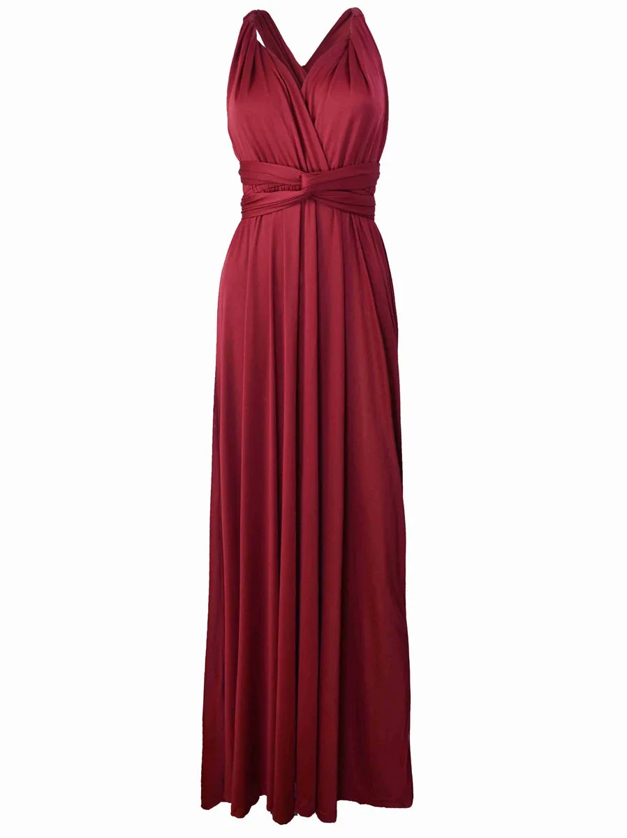 Convertible Warp Maxi Dress Multi Way Wear Party Wedding Bridesmaid Long Dresses