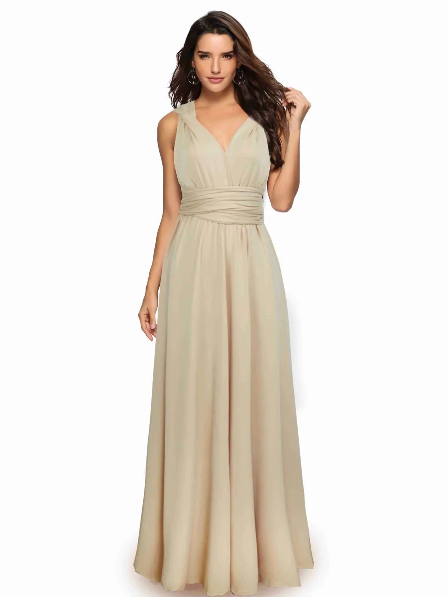 Convertible Warp Maxi Dress Multi Way Wear Party Wedding Bridesmaid Long Dresses