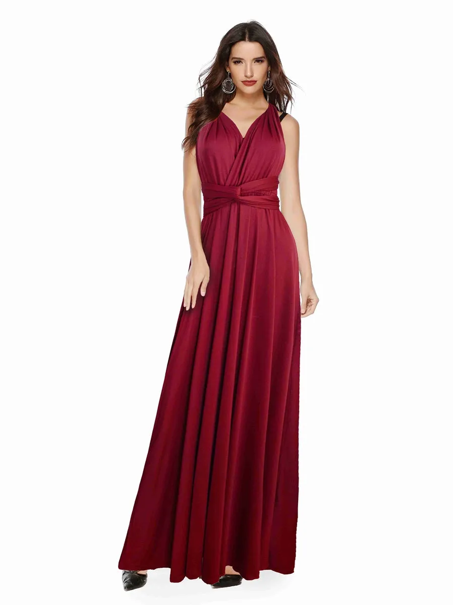 Convertible Warp Maxi Dress Multi Way Wear Party Wedding Bridesmaid Long Dresses