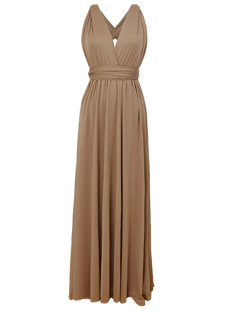 Convertible Warp Maxi Dress Multi Way Wear Party Wedding Bridesmaid Long Dresses