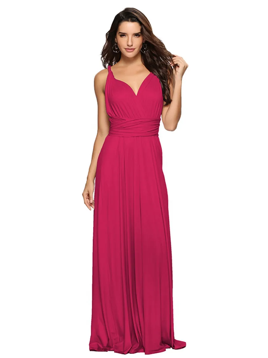 Convertible Warp Maxi Dress Multi Way Wear Party Wedding Bridesmaid Long Dresses