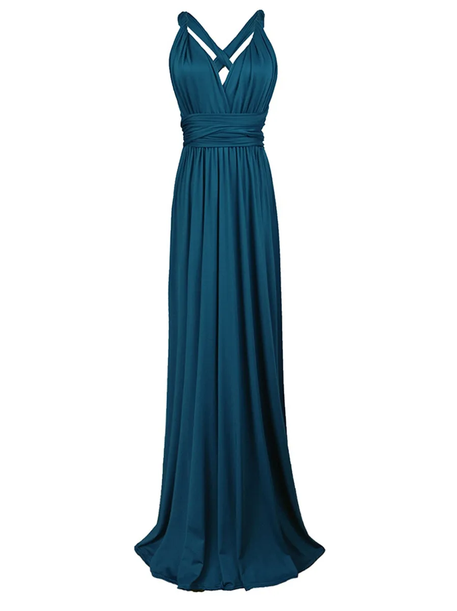 Convertible Warp Maxi Dress Multi Way Wear Party Wedding Bridesmaid Long Dresses