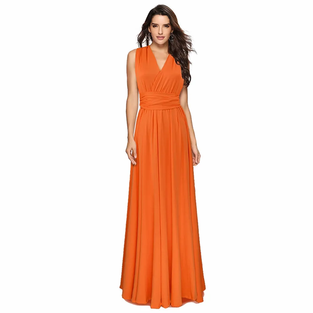 Convertible Warp Maxi Dress Multi Way Wear Party Wedding Bridesmaid Long Dresses