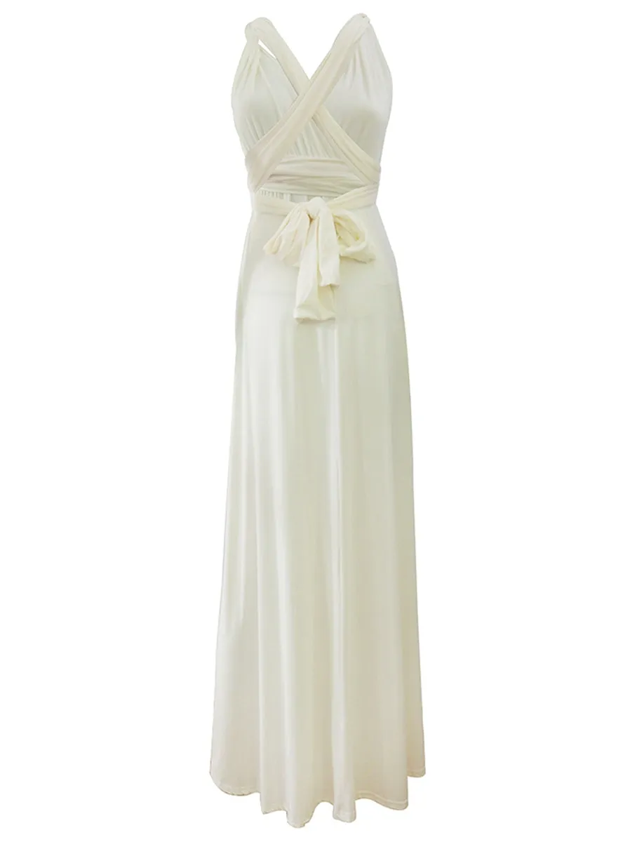 Convertible Warp Maxi Dress Multi Way Wear Party Wedding Bridesmaid Long Dresses