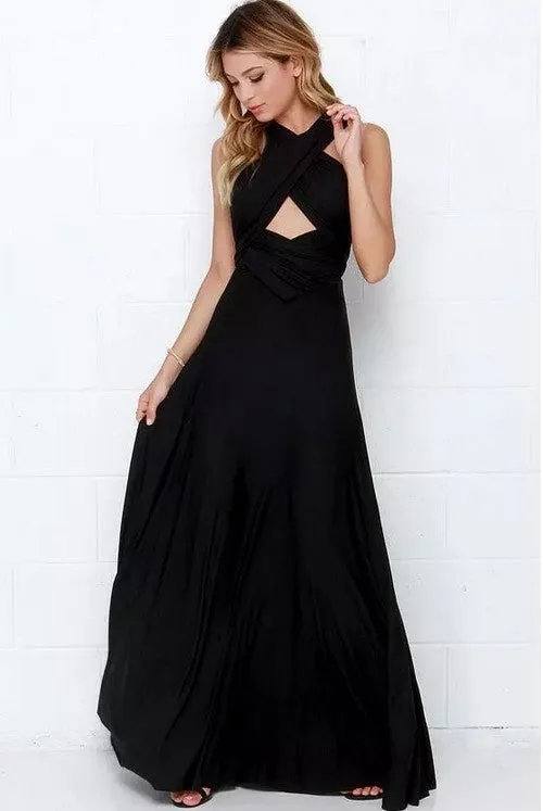 Convertible Warp Maxi Dress Multi Way Wear Party Wedding Bridesmaid Long Dresses