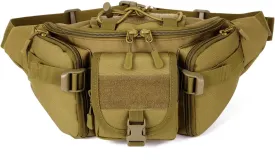 CREATOR Tactical Waist Pack Military Fanny Pack for Men Outdoor Army Waist Bag Large Waist Pack for Daily Life Cycling Camping Hiking Hunting Fishing