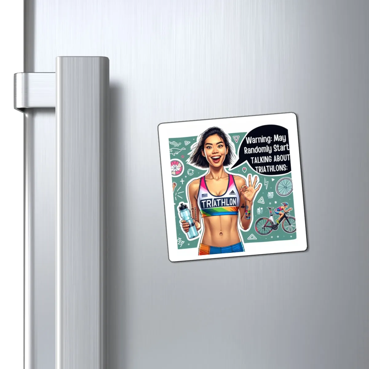 Custom Triathlon Gear Magnets – Durable Vinyl, Lightweight & Ultra-Thin