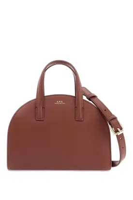 Demi-lune Croc Embossed Leather Bag