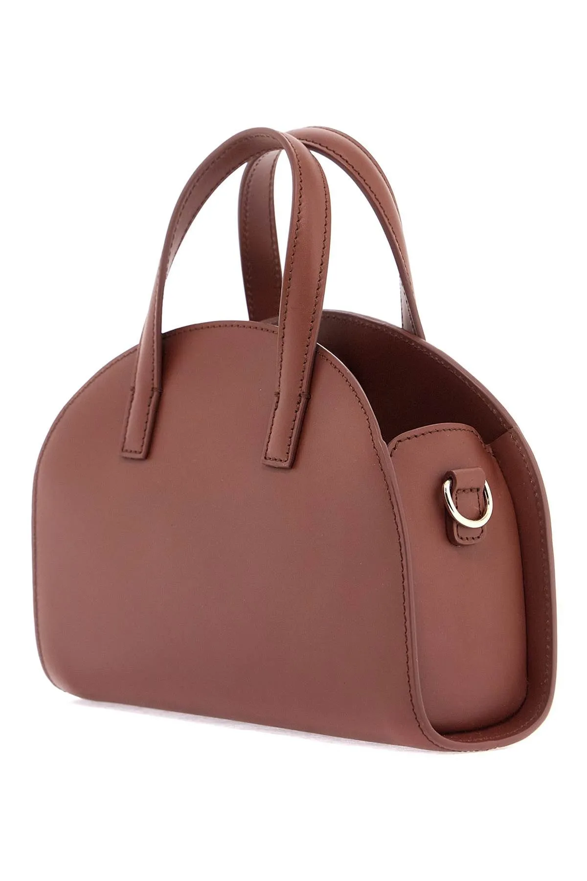 Demi-lune Croc Embossed Leather Bag