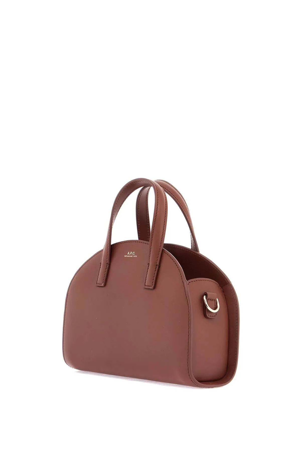 Demi-lune Croc Embossed Leather Bag