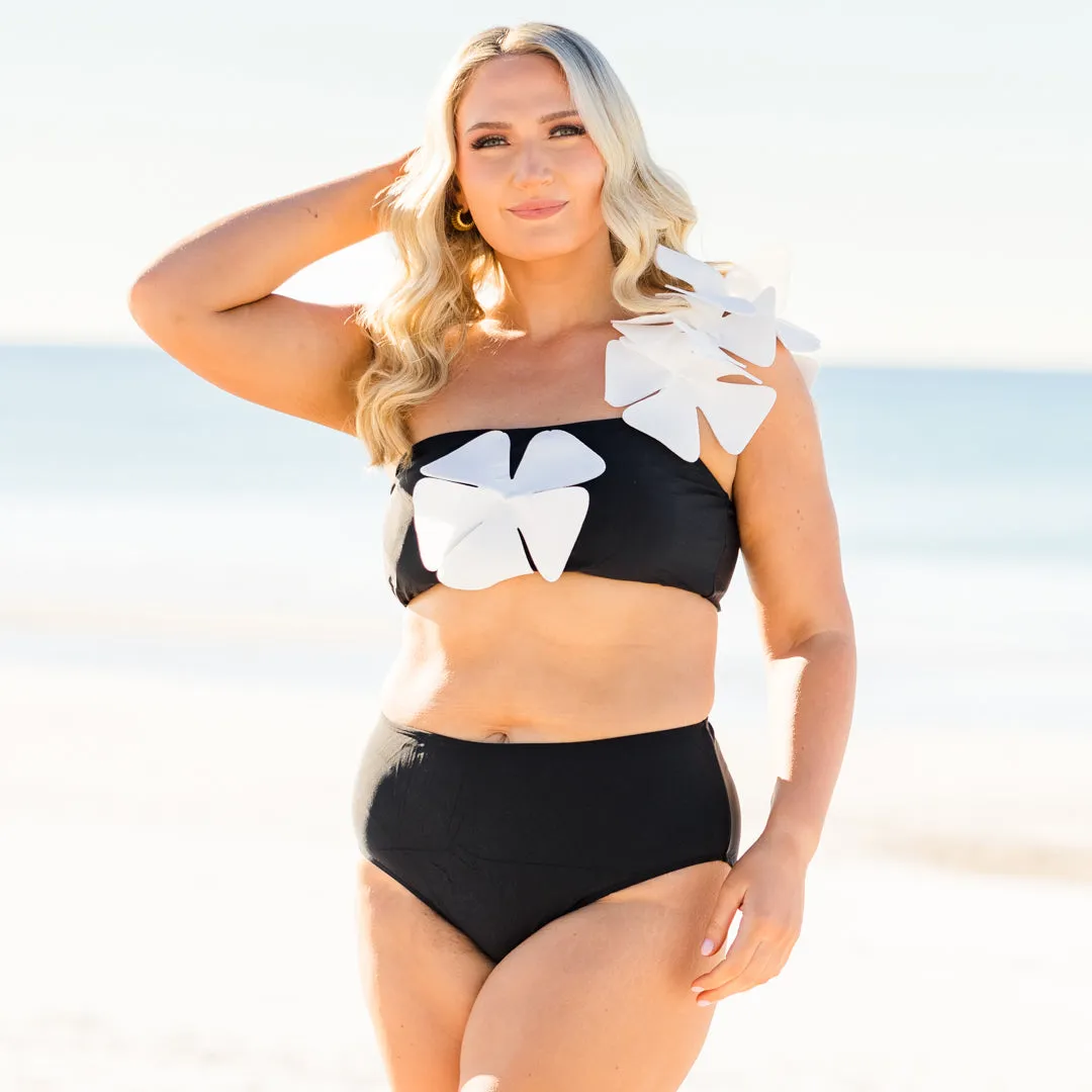 Dream Vacation Swim Top, Black
