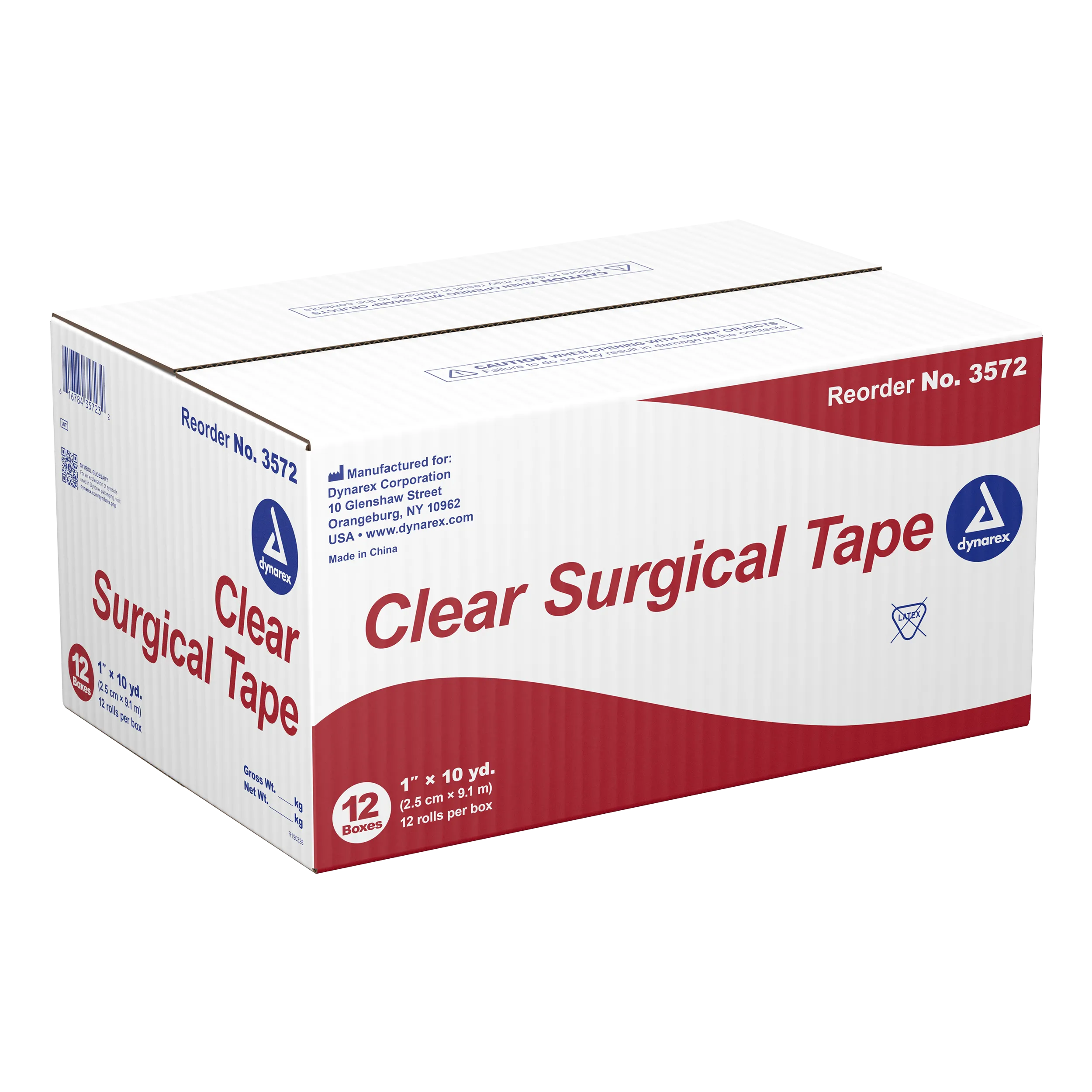 Dynarex - Surgical Tape Transparent 1" x 10 yds